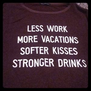 Wildfox Maroon Jumper/Sweater